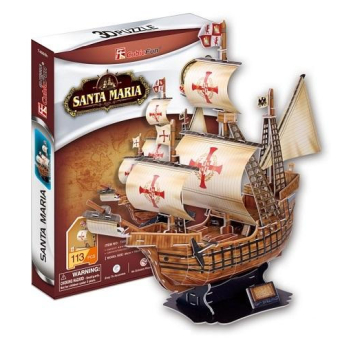 Puzzle 3D Żaglowiec Santa Maria